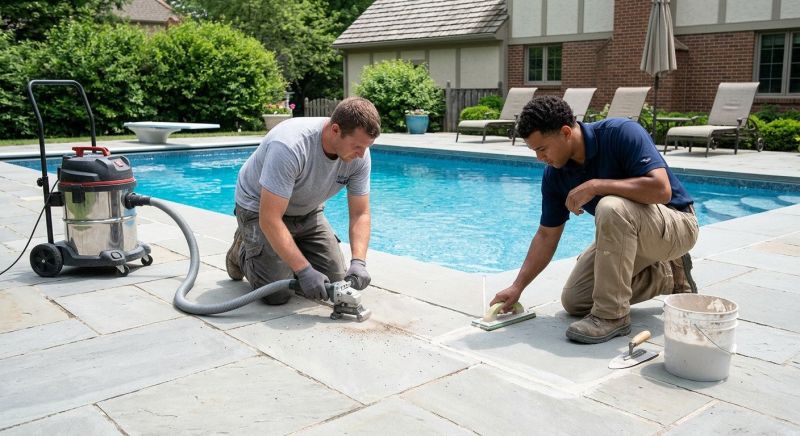 Pool Deck Drain Restoration